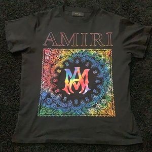 AMIRI Rainbow Bandana Tee